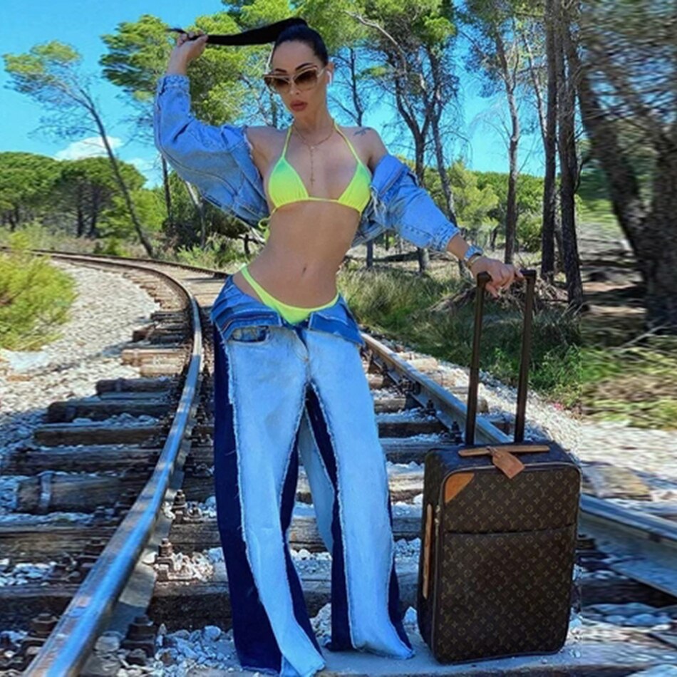 Influencers High Waist Wide Leg Jeans