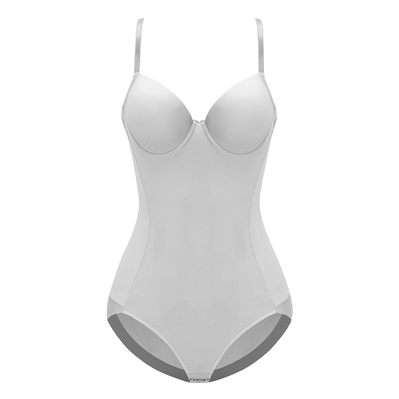 It Girl Snatched Bodysuit gray