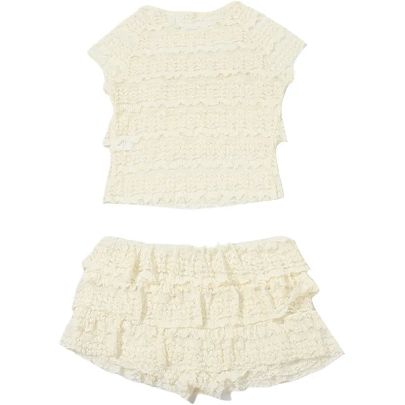 Jana Ruffles Short Set