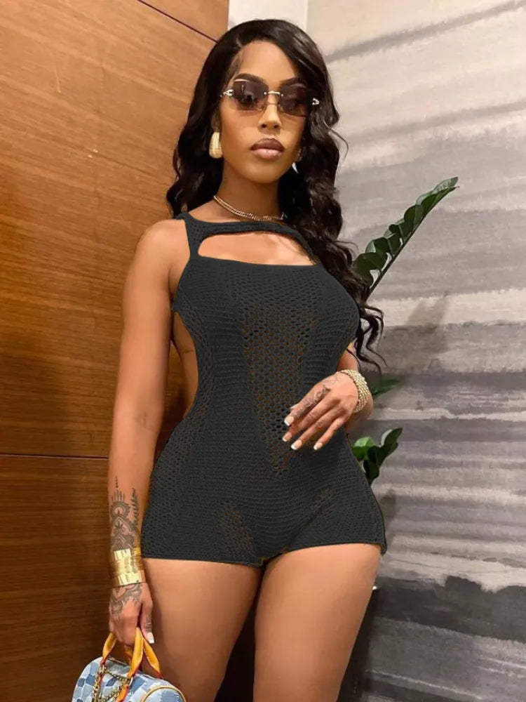Jebena Knit Crochet Romper