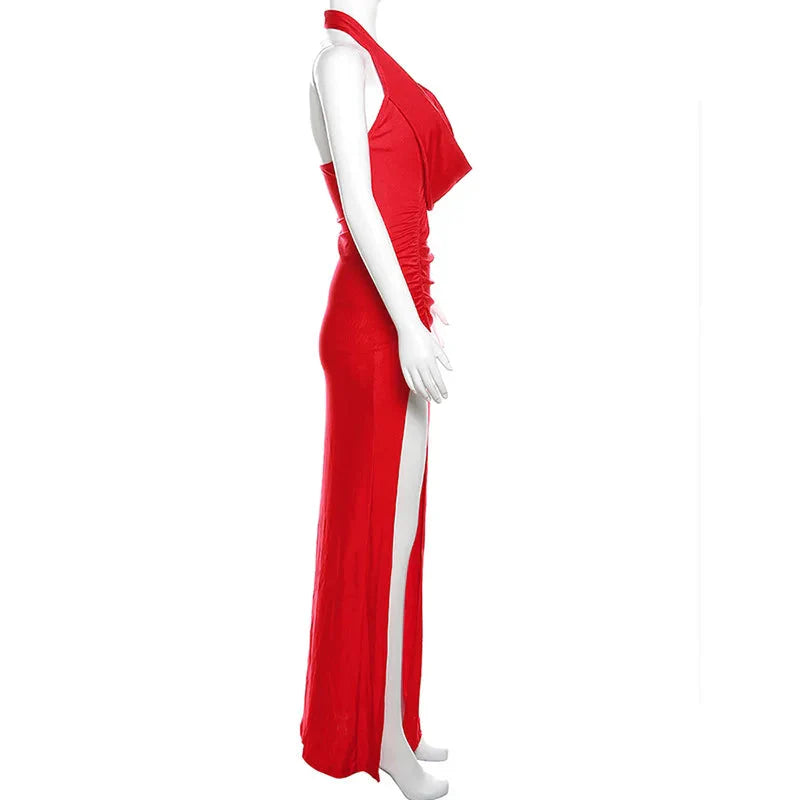 Kattie Ruched Maxi Dress