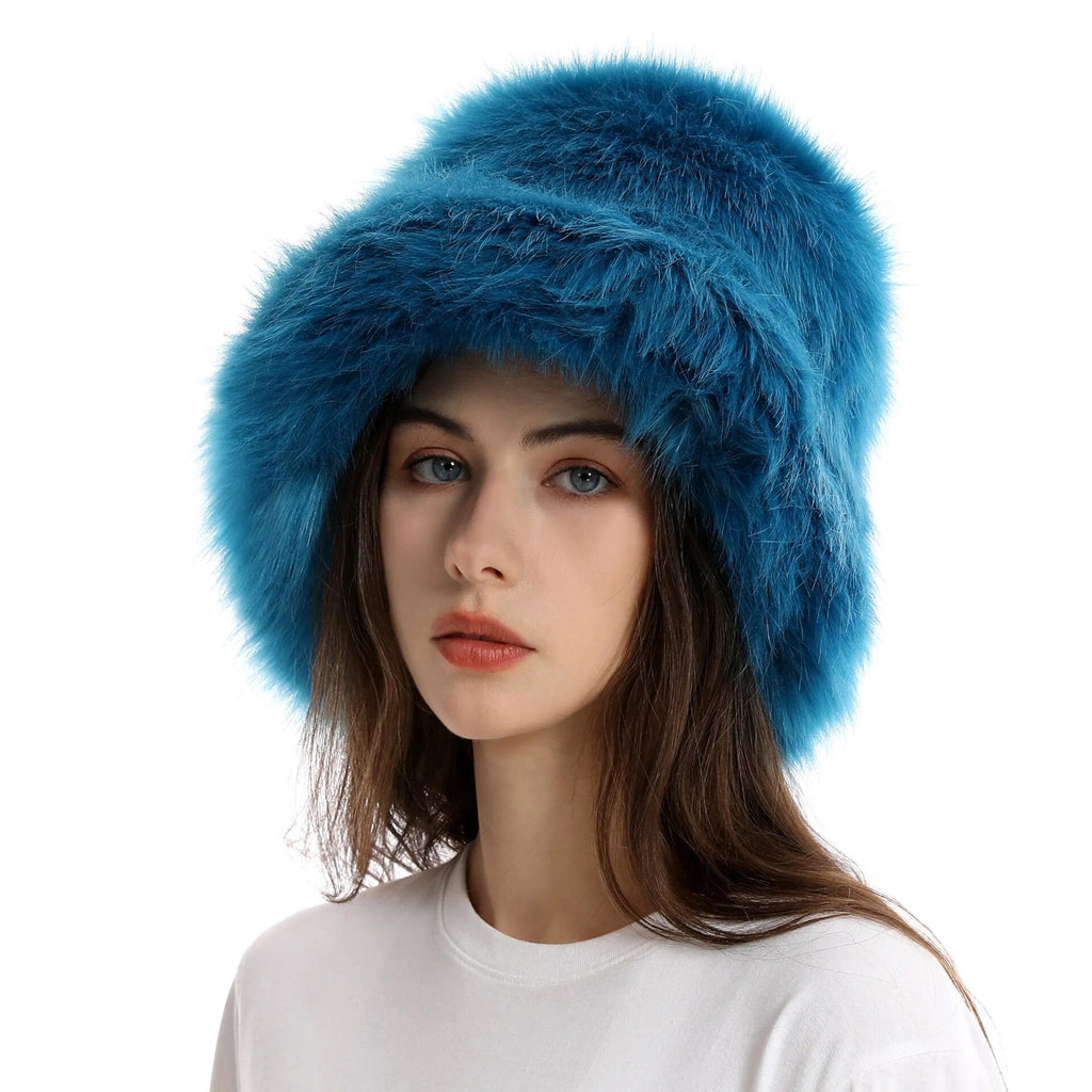 Keep Warm Fur Bucket Hat