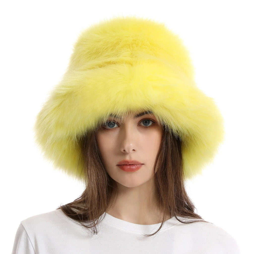 Keep Warm Fur Bucket Hat
