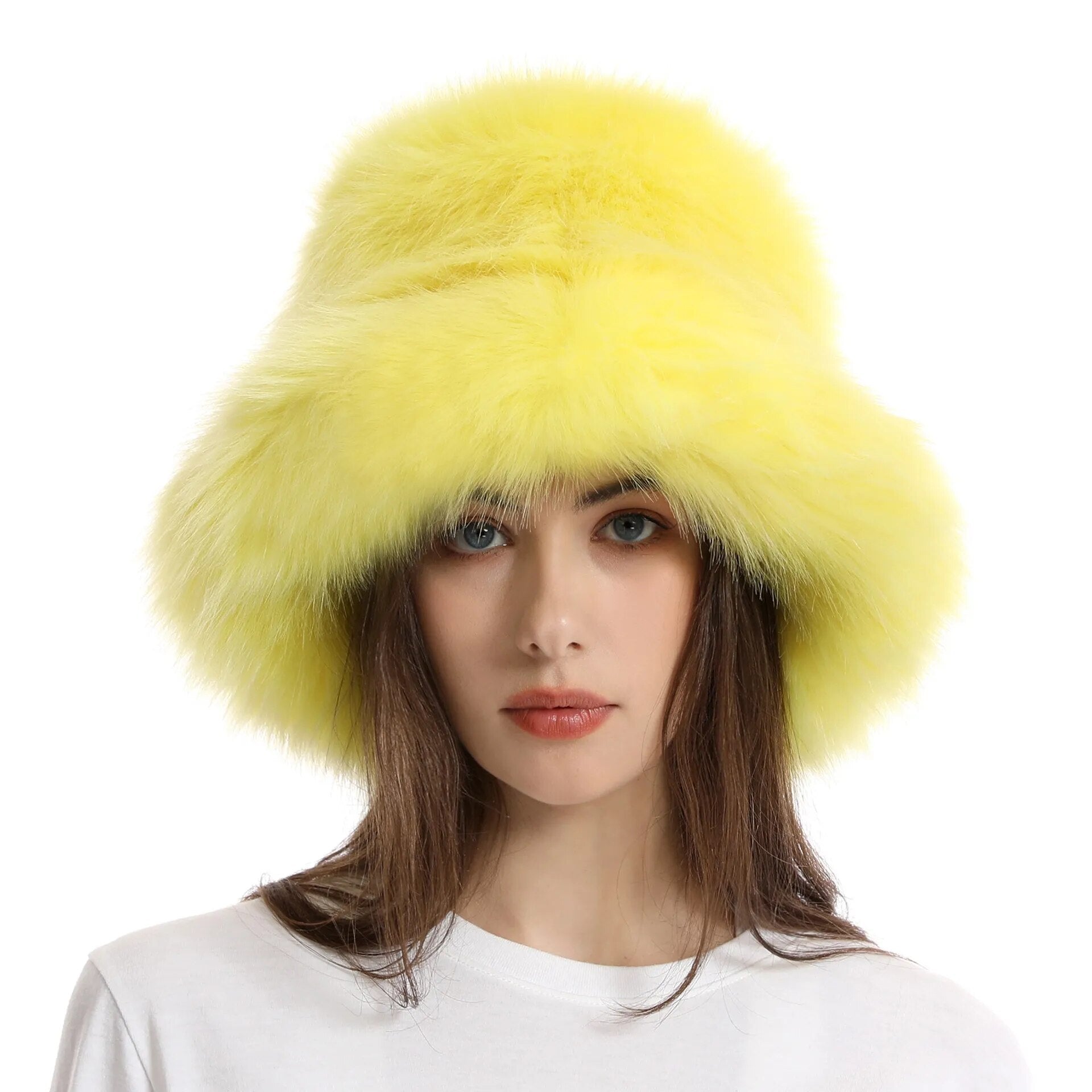 Keep Warm Fur Bucket Hat