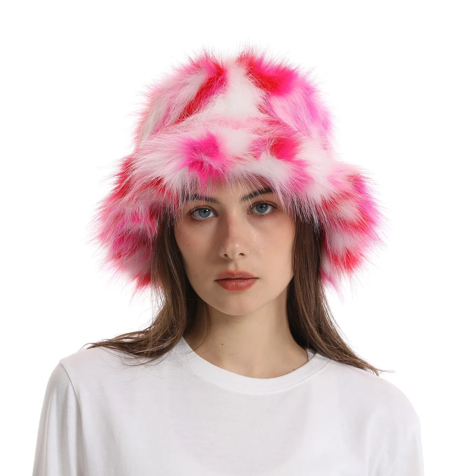 Keep Warm Fur Bucket Hat 32 56-58cm