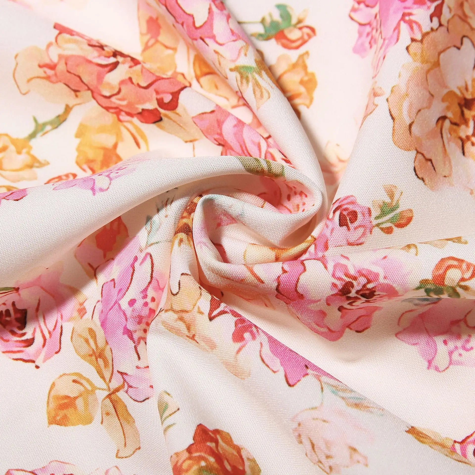 Lace Up Floral Corset Midi Dress