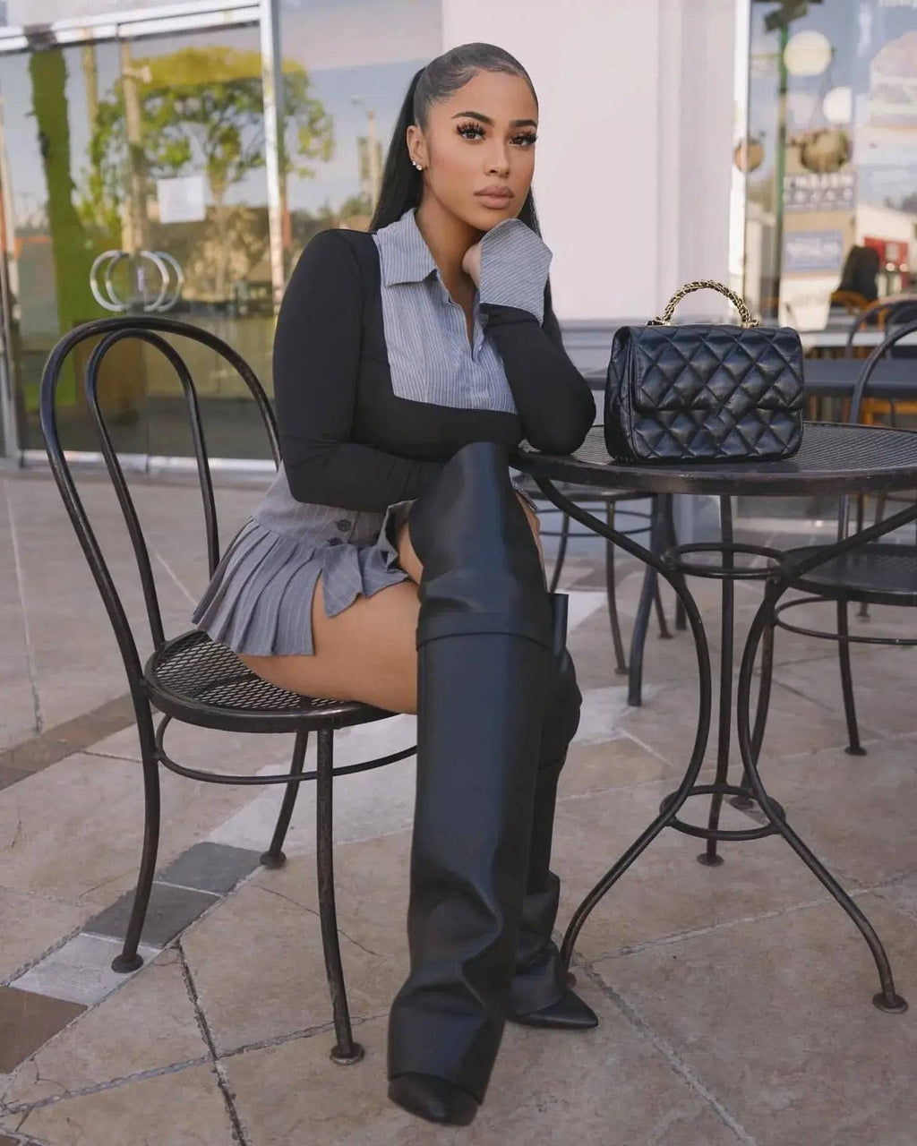 Layla Pleated Mini Skirt Set