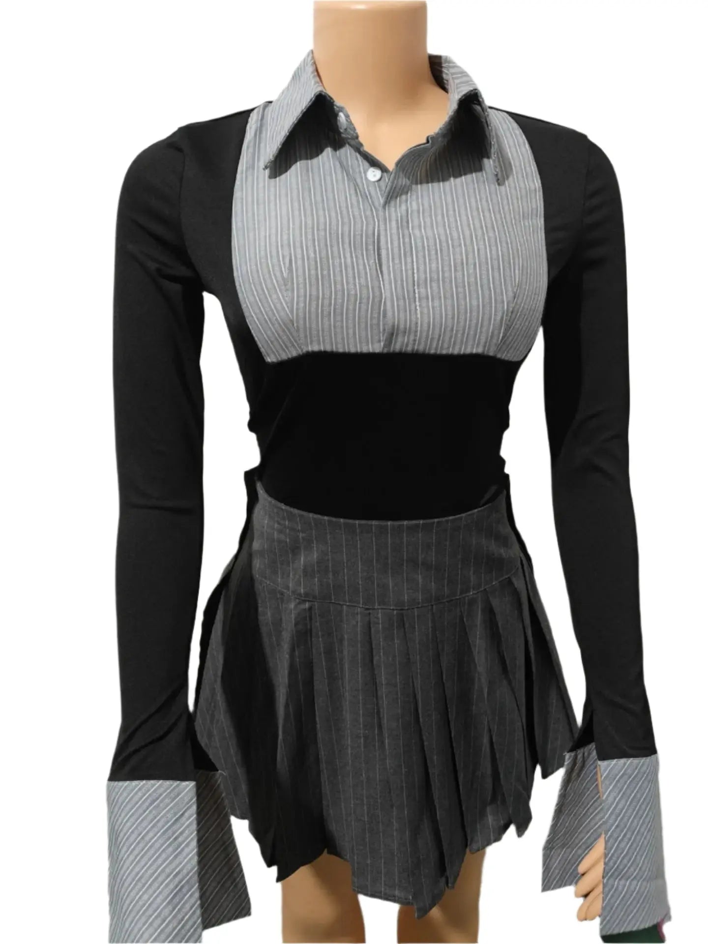 Layla Pleated Mini Skirt Set