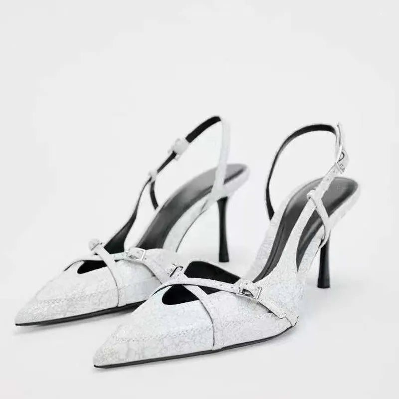 Lexica Pointed Toe Heels WHITE