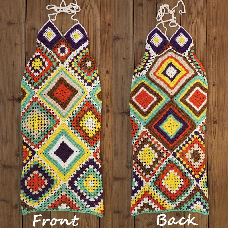 Lilly Crochet Dress Multi Color