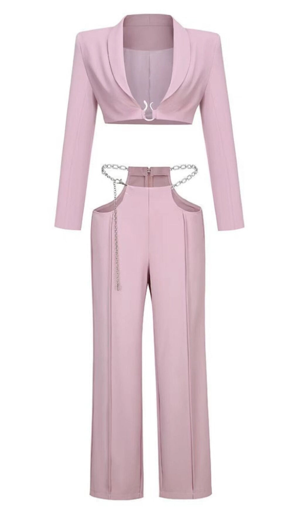Love Yourself Crop Blazer Set