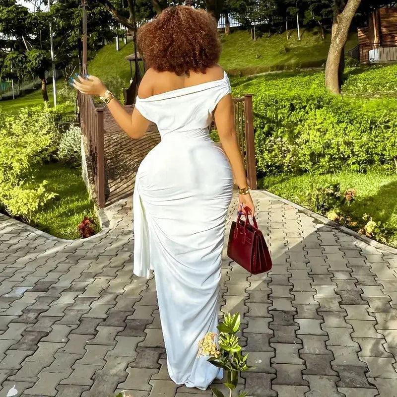 May I Pleated Maxi Dress