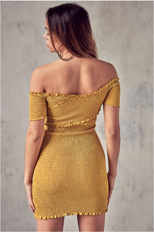 Miracle Off Shoulder Mini Dress
