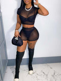 Sheer 2PC Shorts Set