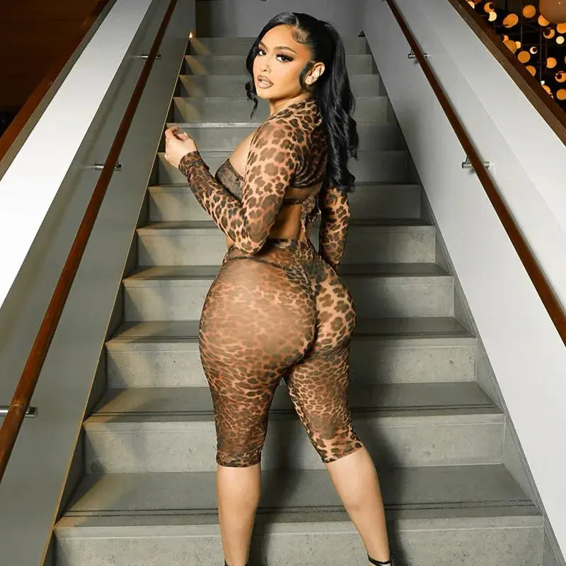On Top Mesh Pants Set