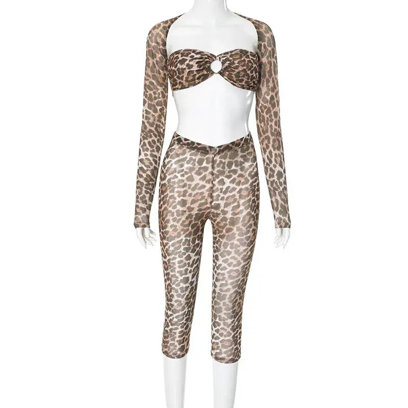 On Top Mesh Pants Set