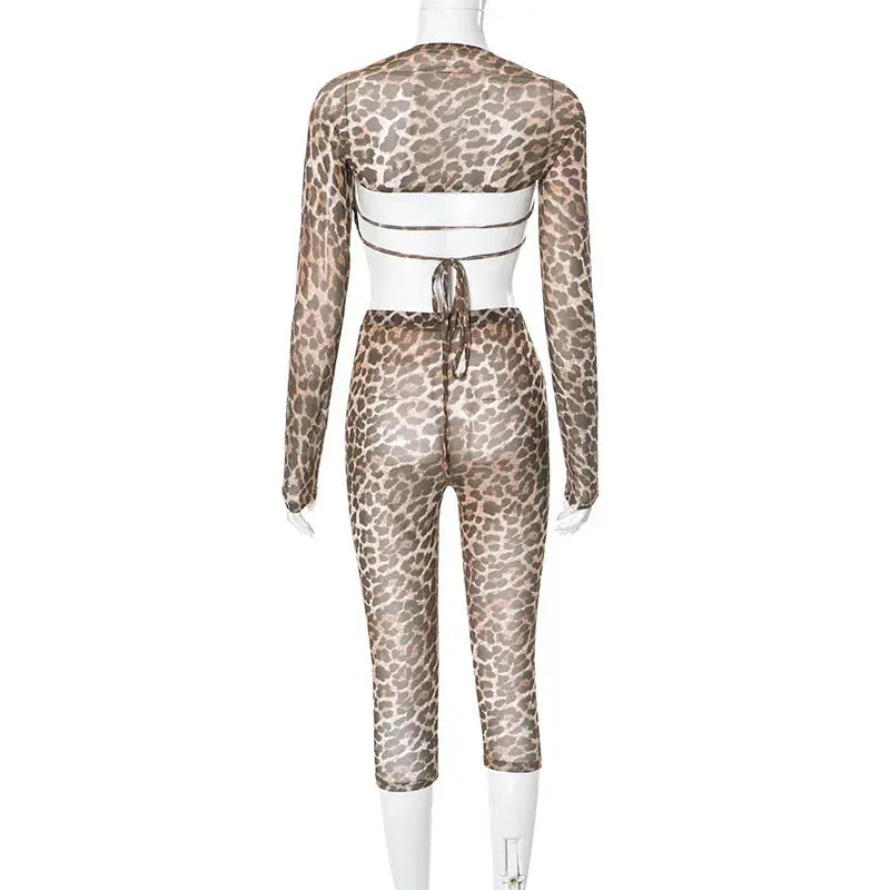 On Top Mesh Pants Set