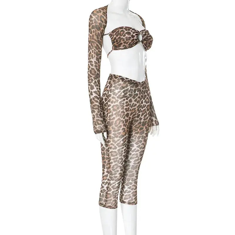 On Top Mesh Pants Set