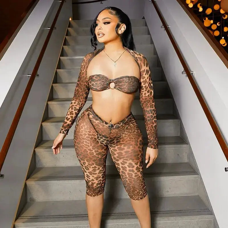 On Top Mesh Pants Set