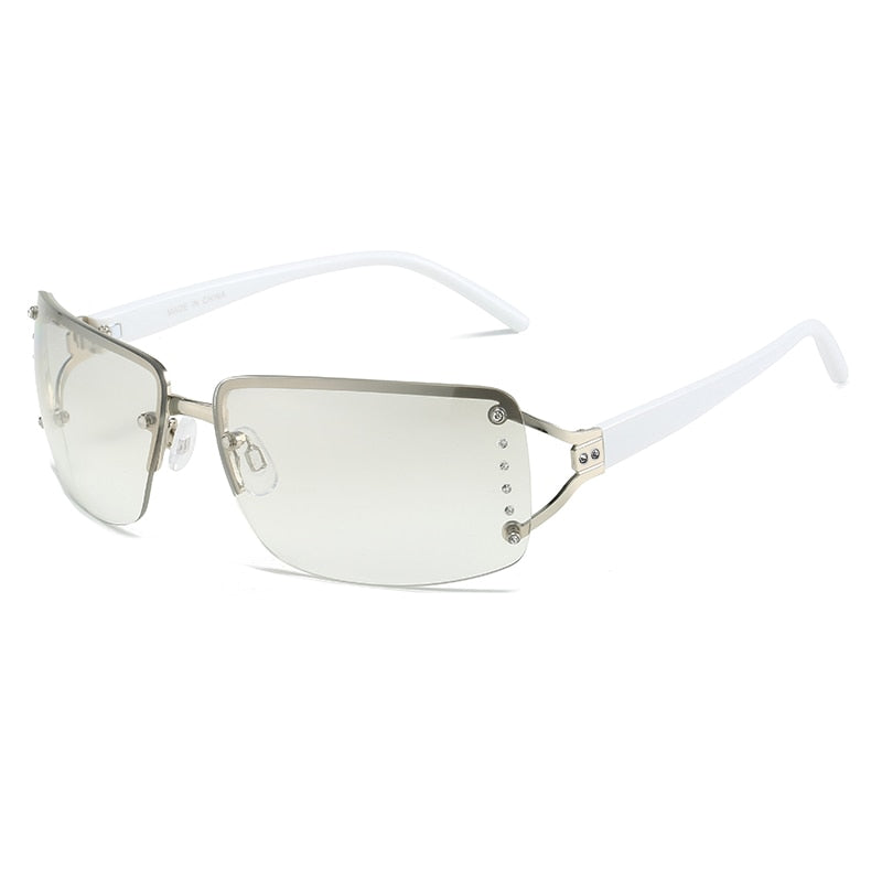 Oversized Gradient Sunglasses C-Silver ClearMirror As Photos Showing