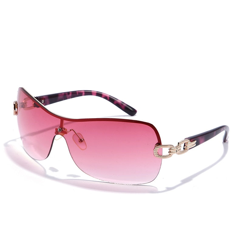 Oversized Gradient Sunglasses A-Pink As Photos Showing