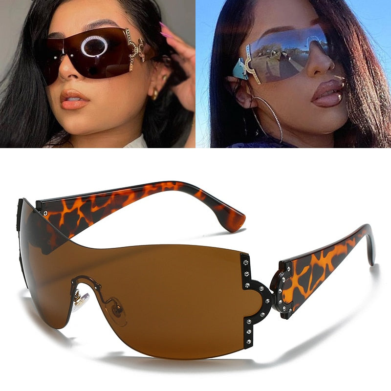 Oversized Gradient Sunglasses F-Tea As Photos Showing