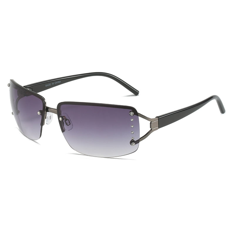 Oversized Gradient Sunglasses G-Grey As Photos Showing