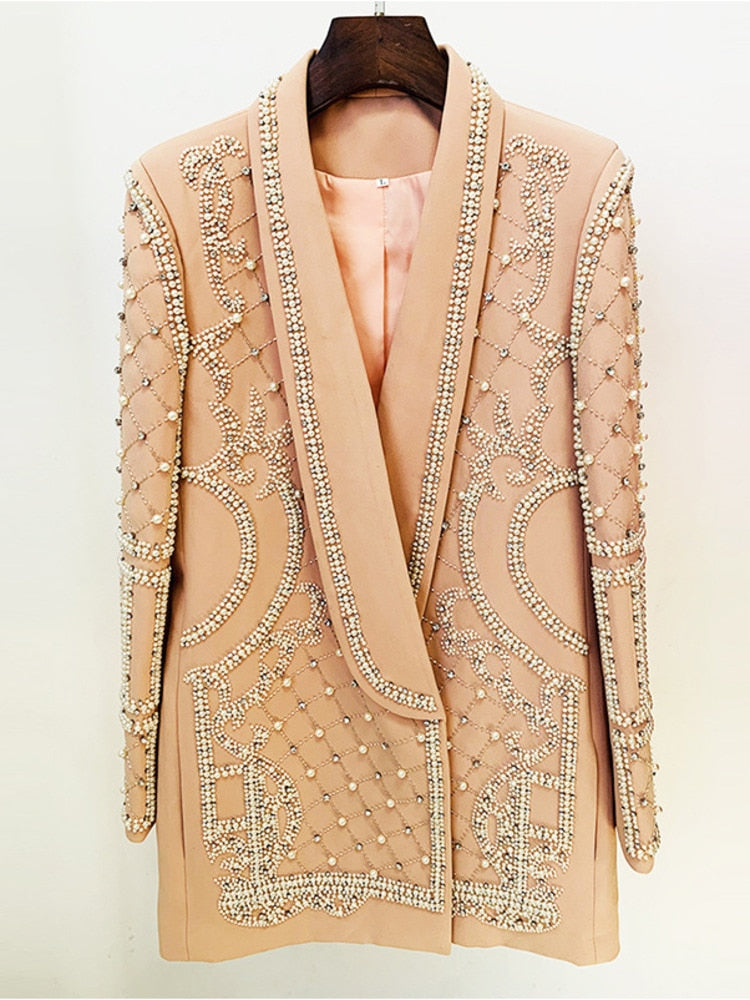 Pearl Beaded Blazer