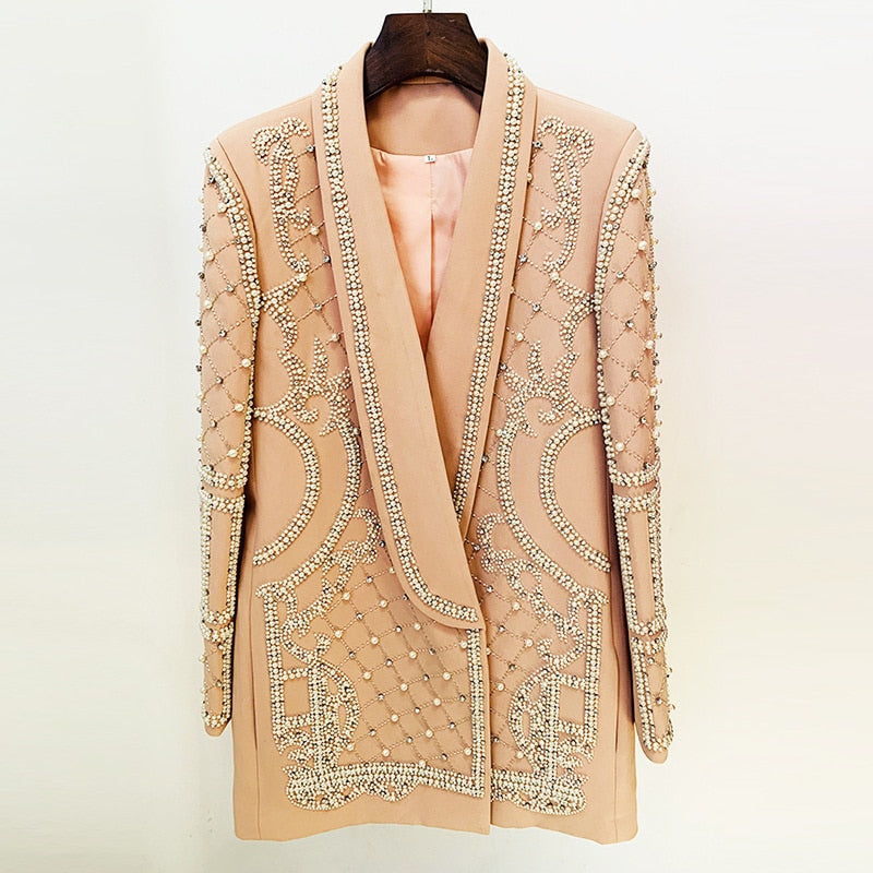 Pearl Beaded Blazer