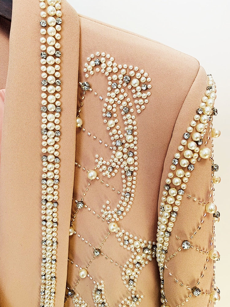 Pearl Beaded Blazer