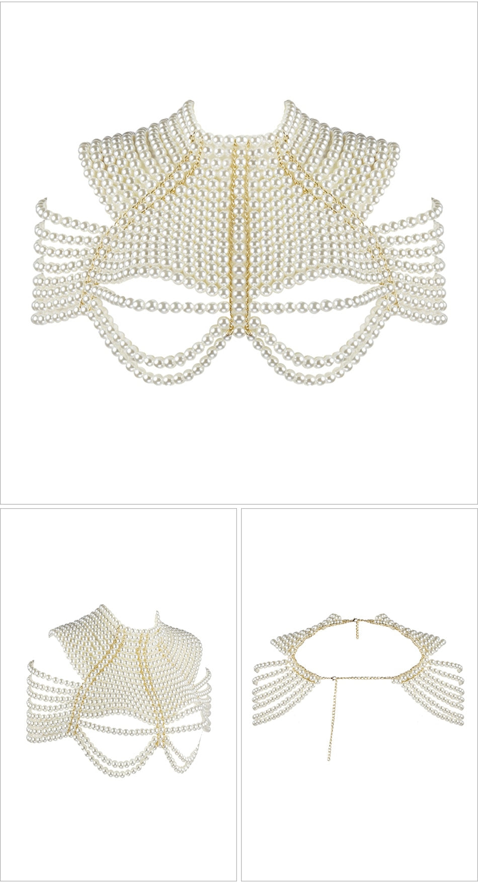 Pearl Bustier Beaded Crop Top
