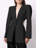 Regine Backless Blazer black