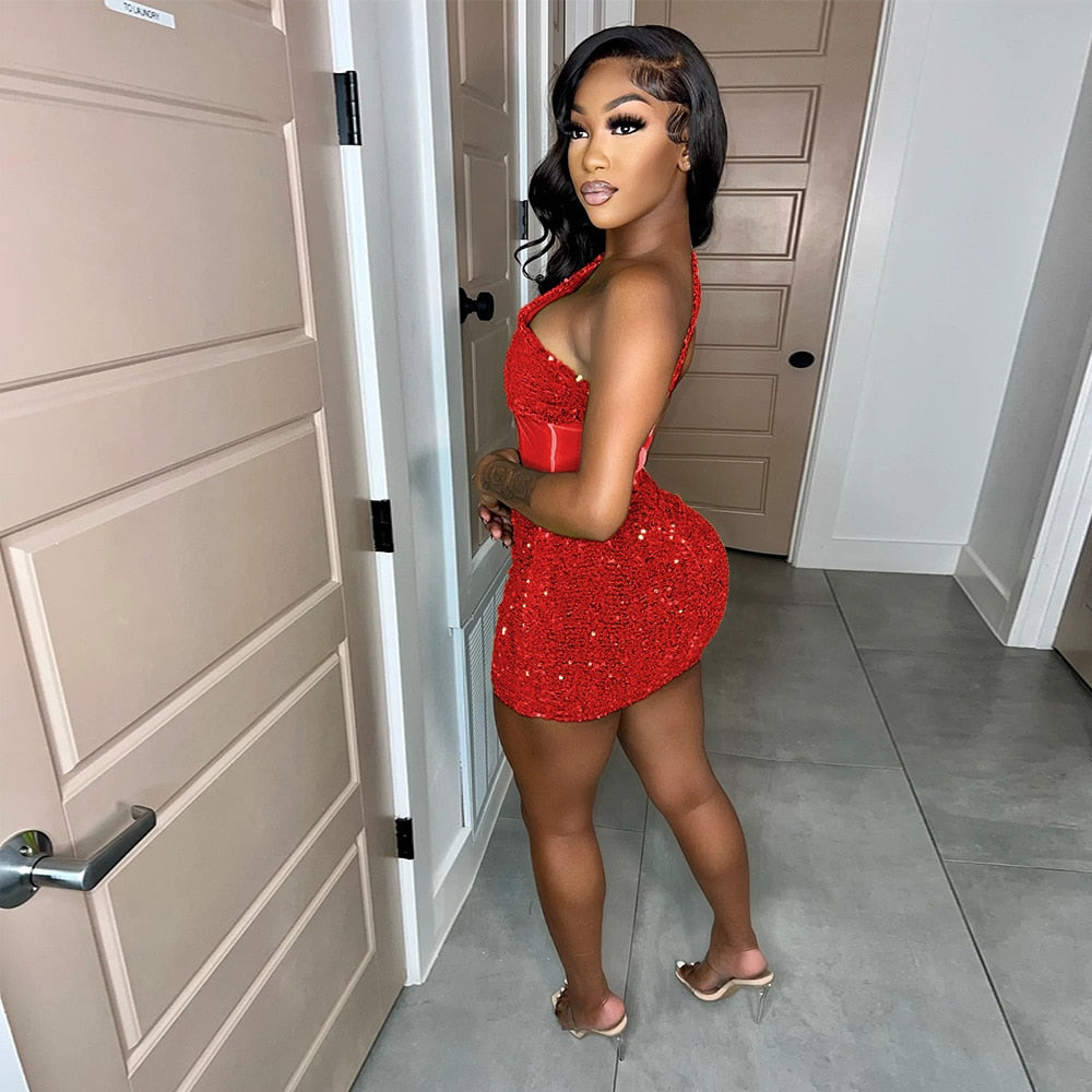 Kyra Sequin Mini Dress