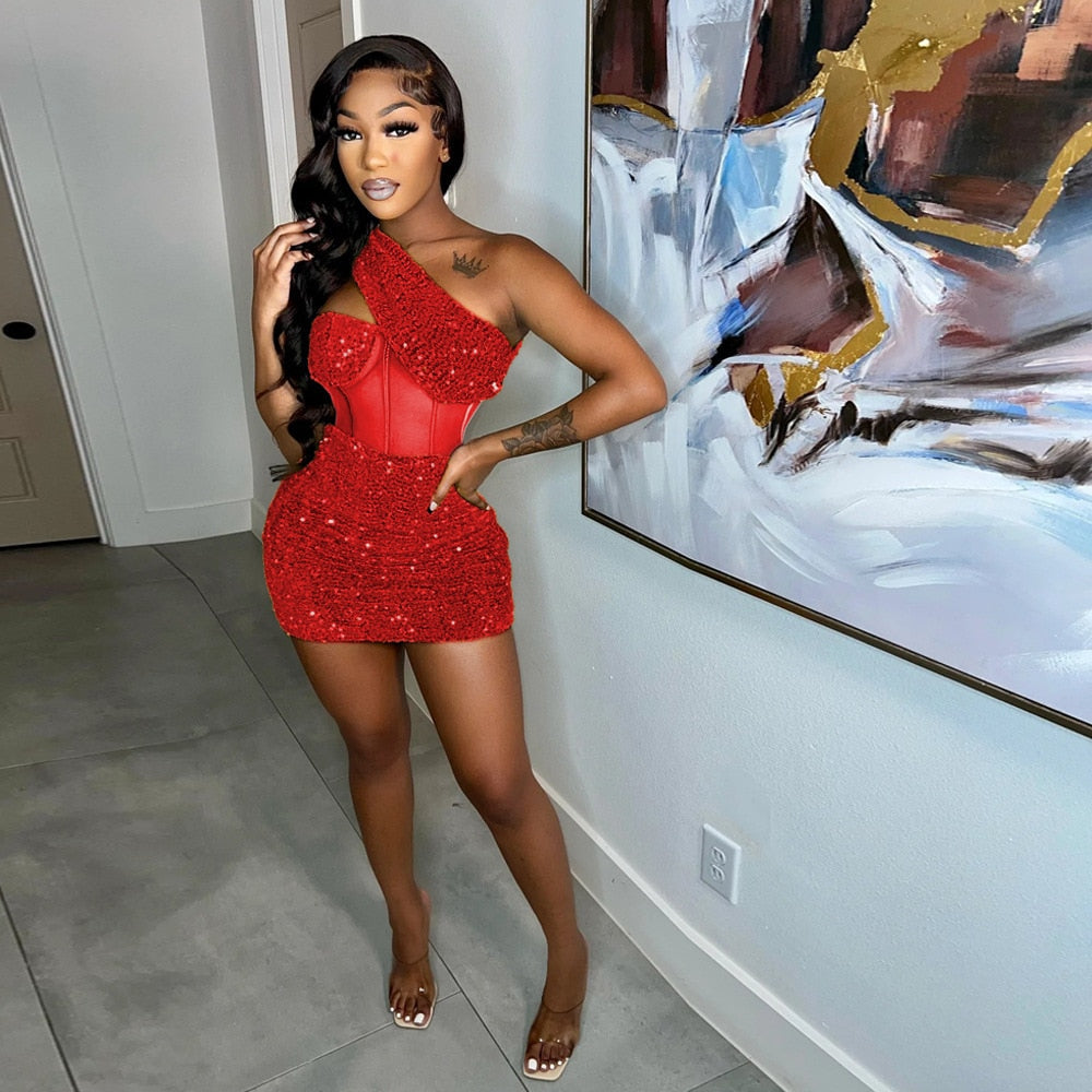 Kyra Sequin Mini Dress