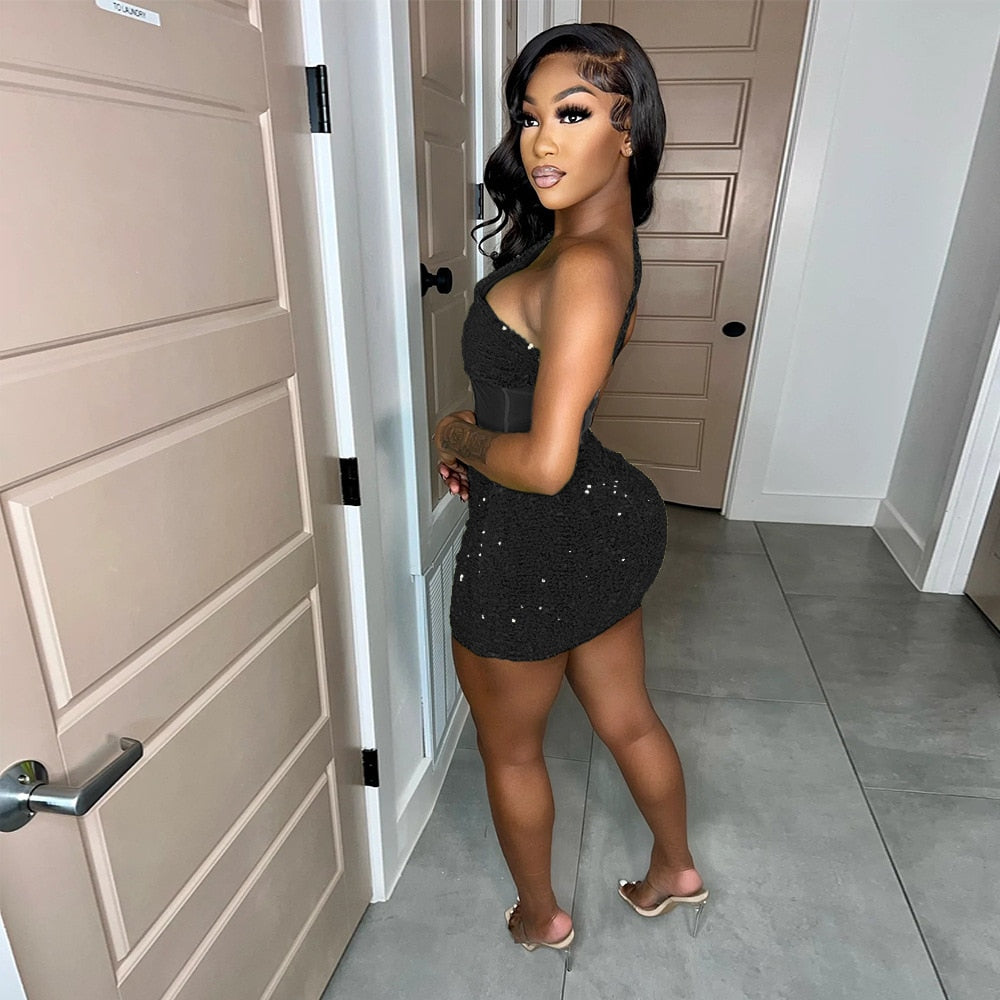 Kyra Sequin Mini Dress