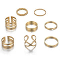 Round Hollow Rings Set Default Title
