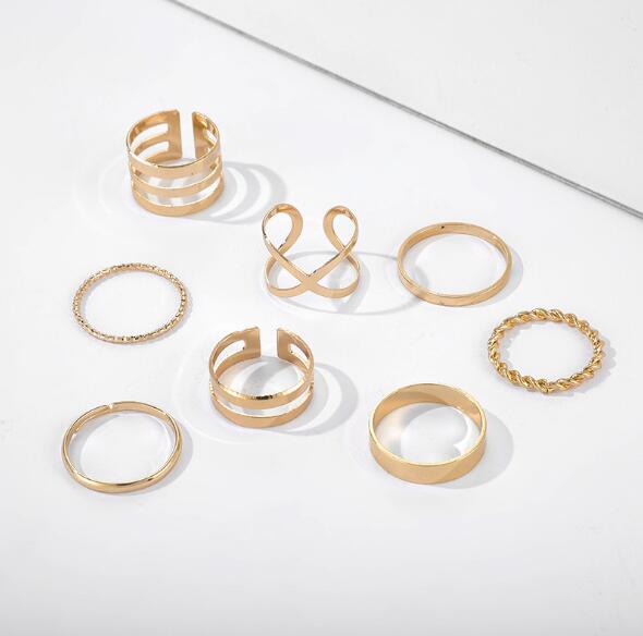 Round Hollow Rings Set