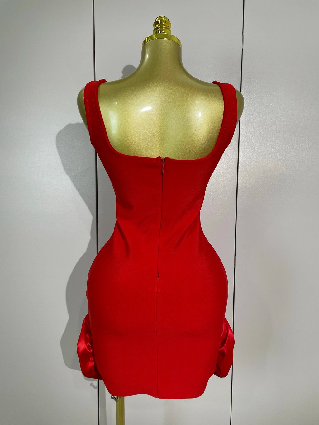 Lori Bandage Ruffle Mini Dress