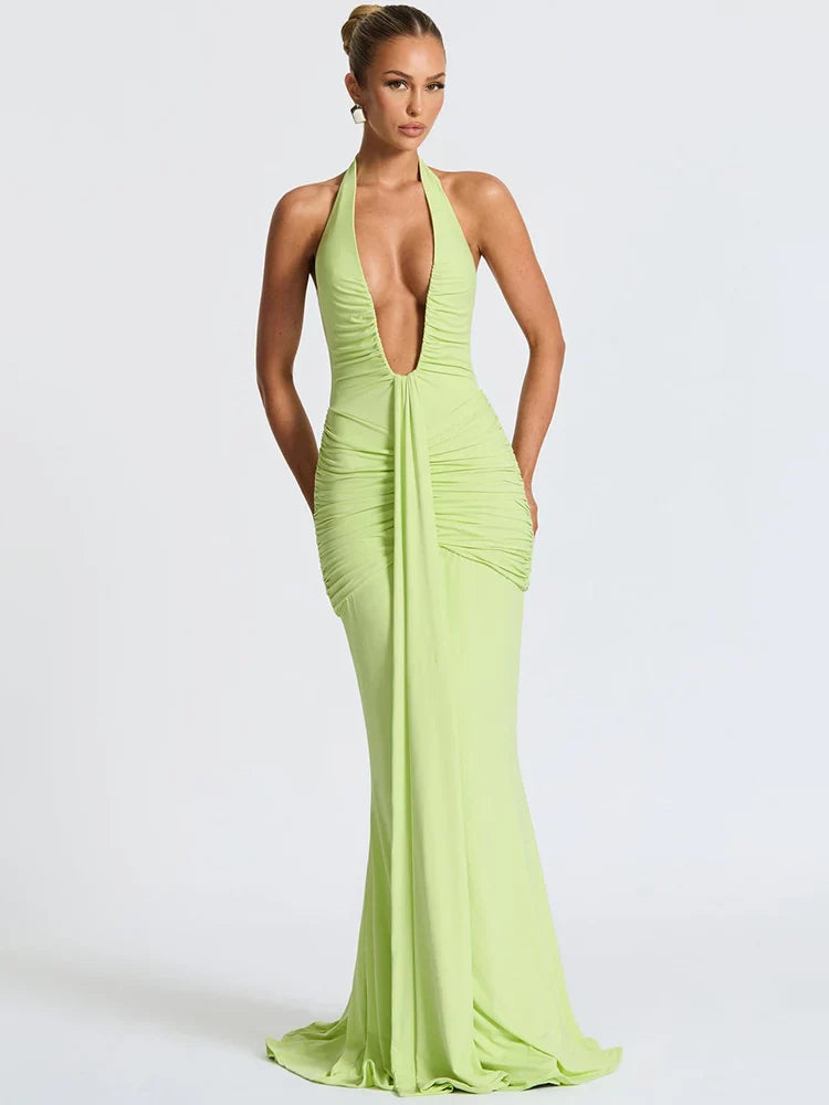 Kirsten Ruched Maxi Dress