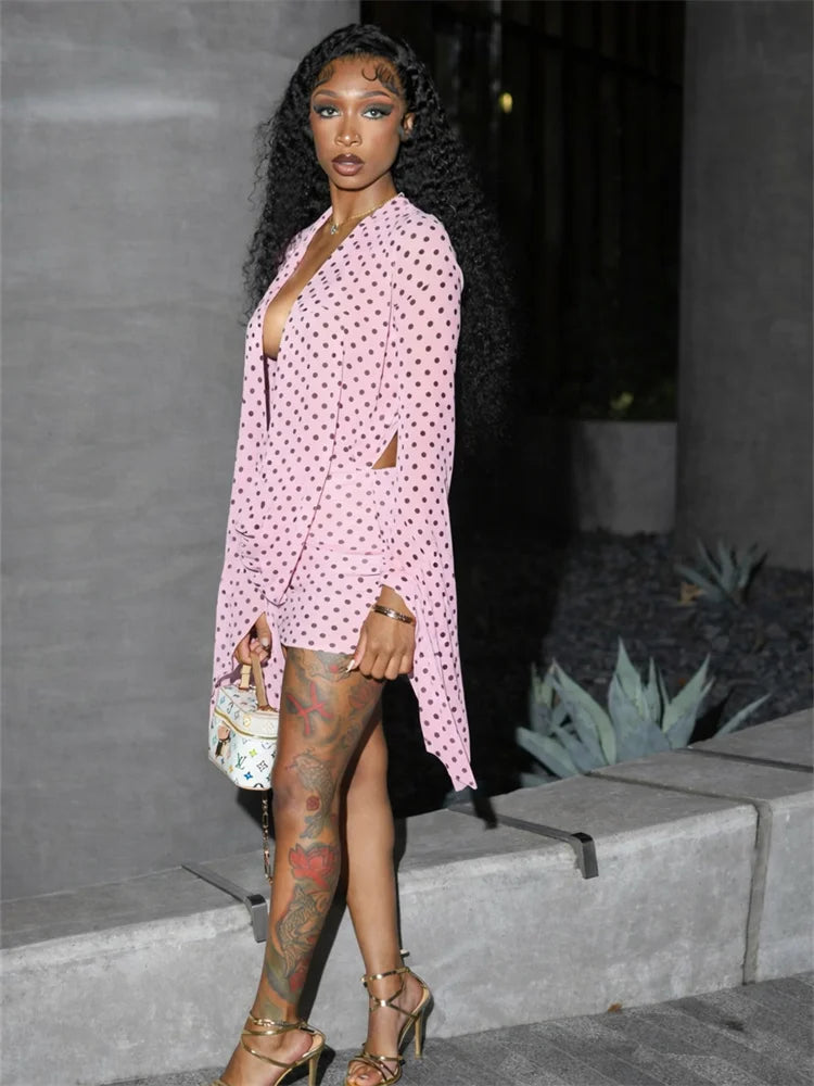 Whitney Polka Dot Mini Dress