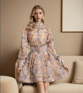 Vintage Floral Skirt Set Short Skirt suit