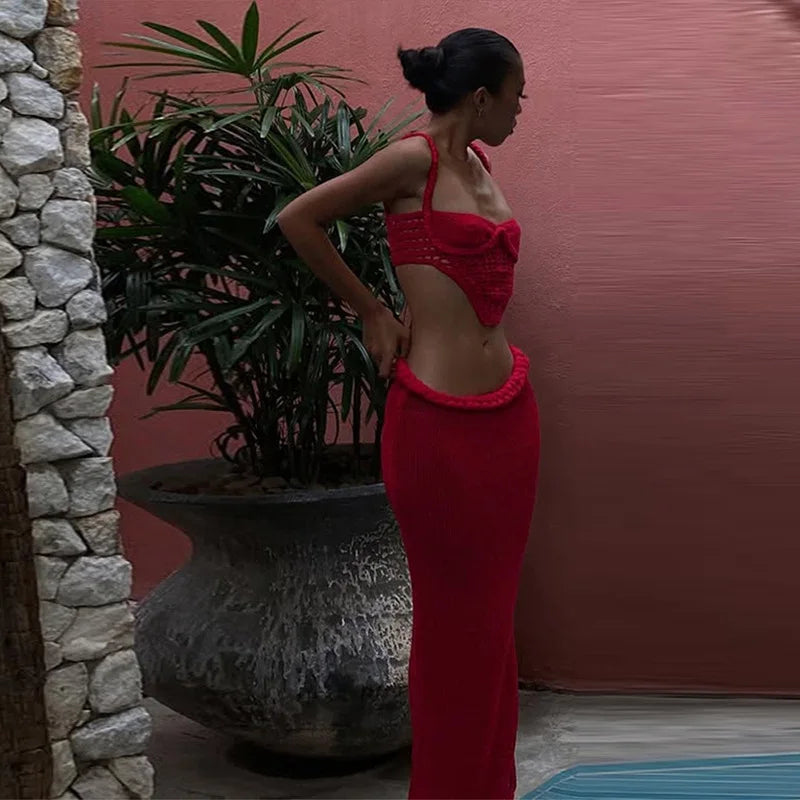 Lizda Knit Skirt Set