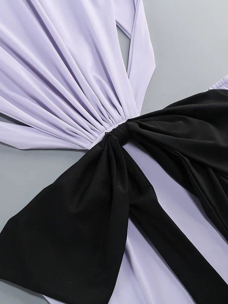 Bow Backless Maxi Dress