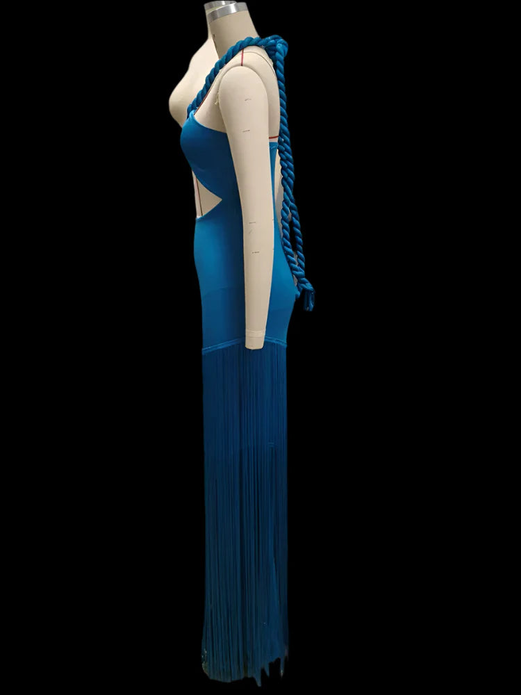 Royal Fringed Tassel Dress