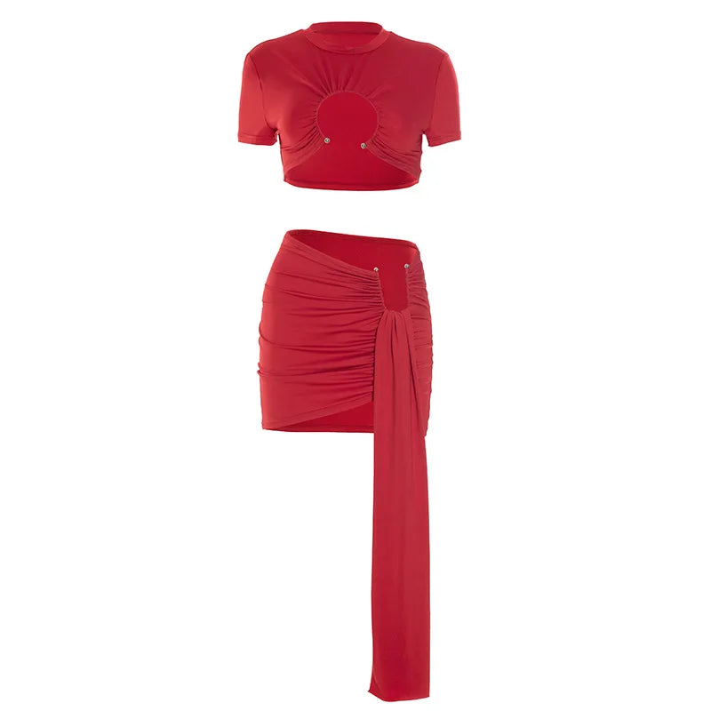 Paityn Ruched Skirt Set