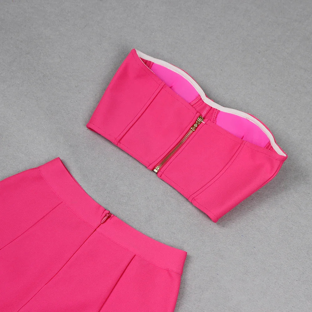 Rose Bandage Pants Set