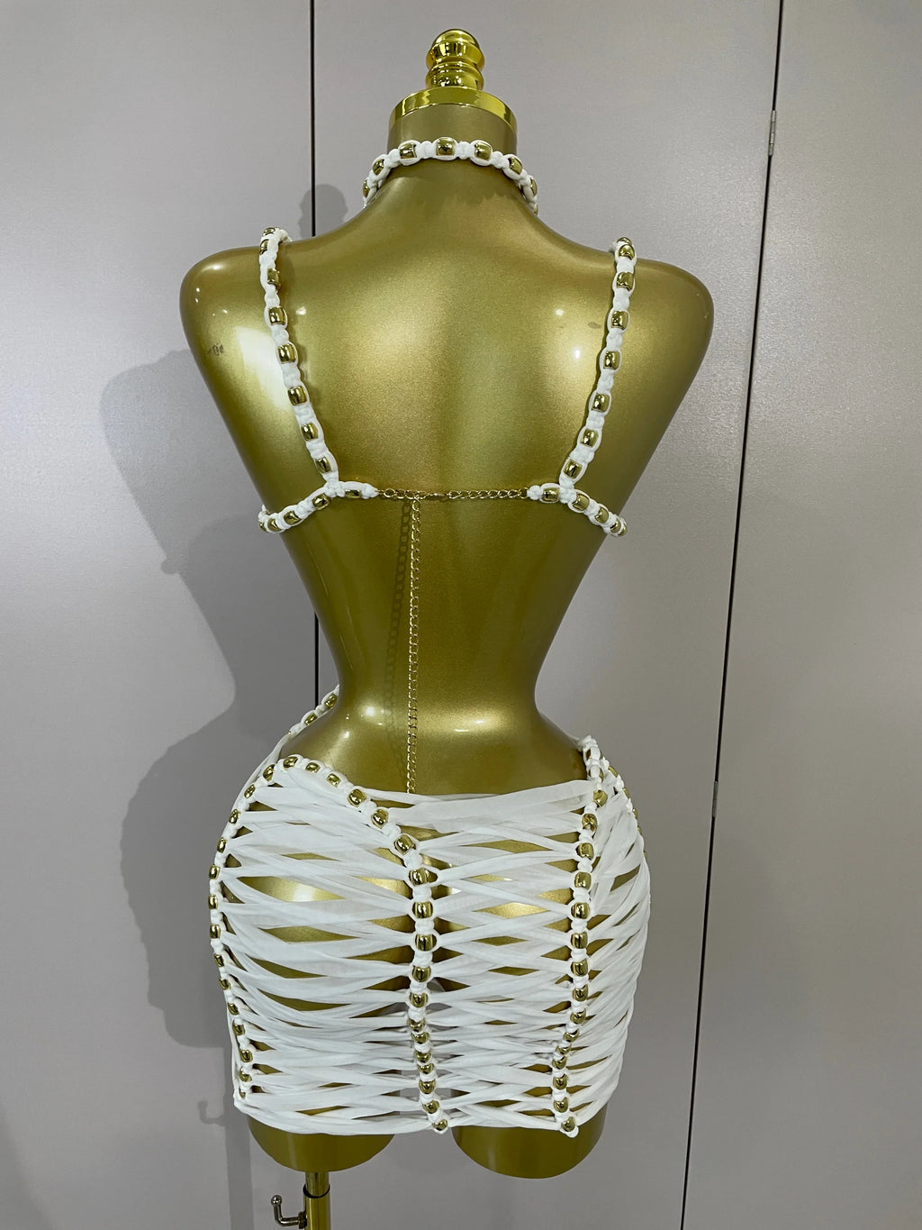 Kayda Luxe Mini Dress- White