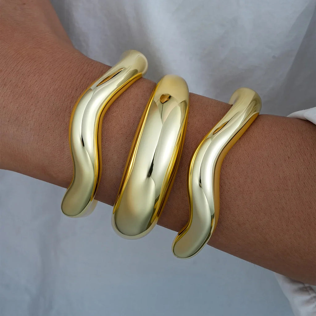 3pcs Gold Bangle Bracelet