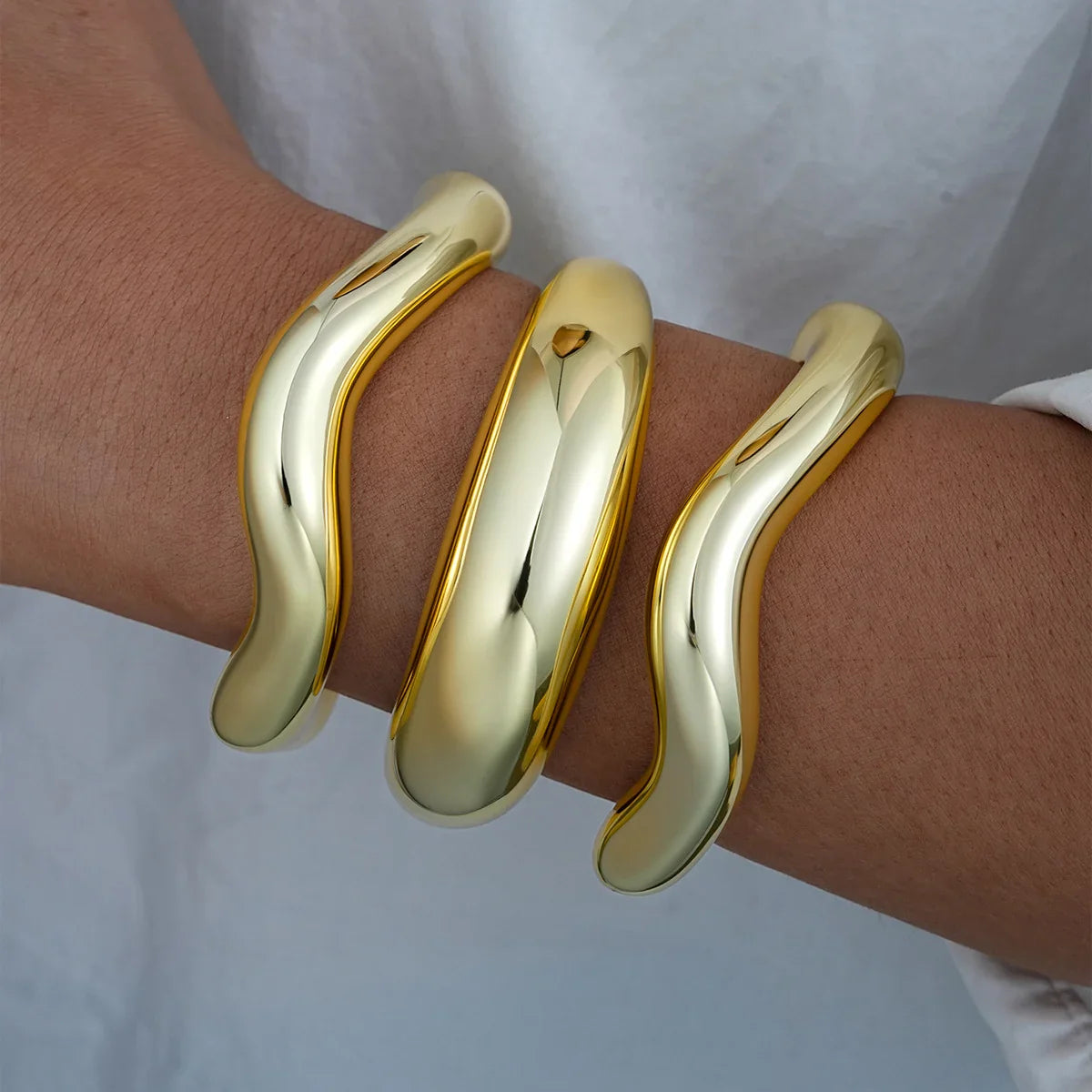 3pcs Gold Bangle Bracelet