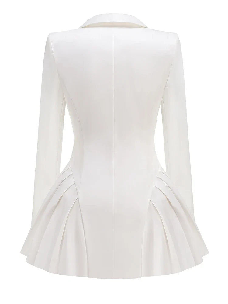 Lynn Pleated Blazer Dress